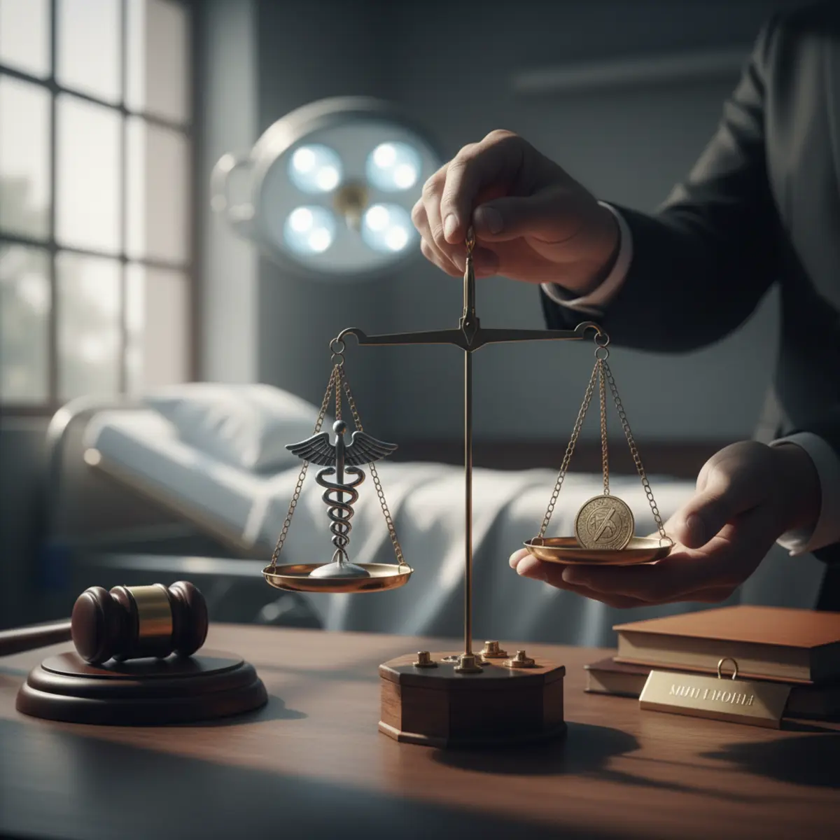 Doğumda doktor hatası tazminat davası simgesi
